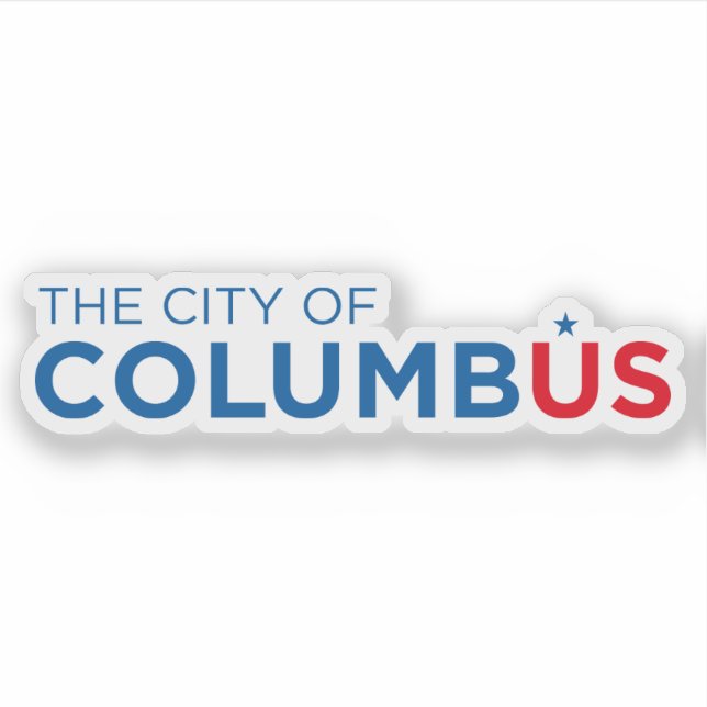 Logo von Columbus, Ohio, USA Aufkleber (Vorderseite)