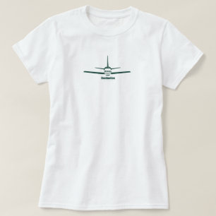 Logo von Destination East Lansing Michigan MI Flug T-Shirt