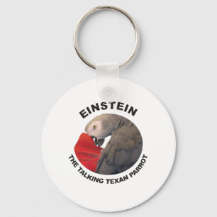 Logo von Einstein der sprechentexan-Papagei Schlüsselanhänger