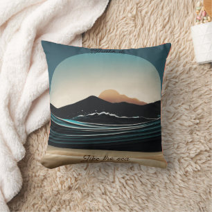 Logo von Fierce Minimalistisch Monta Beach Ocean W Kissen