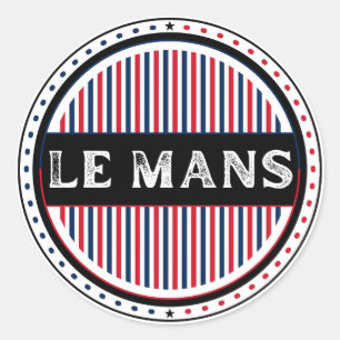 Logo von Le Mans City Pride – Französische Identit Runder Aufkleber