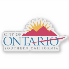 Logo von Ontario, Kalifornien, USA Aufkleber