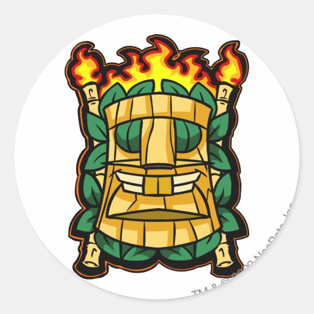 Logo von Team Mystery Island Runder Aufkleber (Vorderseite)