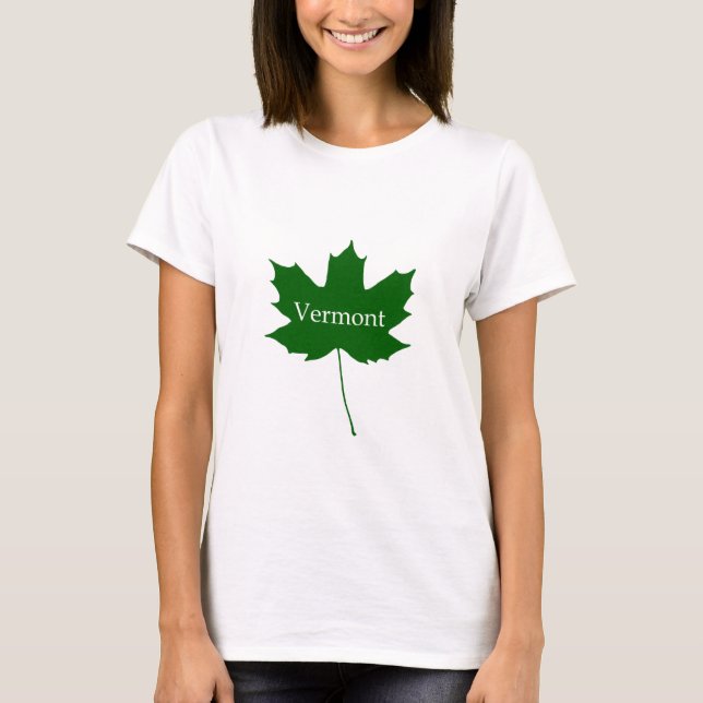Logo von Vermont USA (Zuckermaple) T-Shirt (Vorderseite)