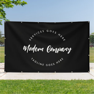 Logo-Vorlage Anpassbar Bearbeitbarer Text Modern Banner