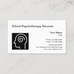 Logo-Vorlage für Psychotherapeuten in Schulen Visitenkarte