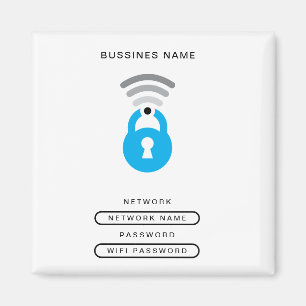 Logo-Vorlage für WiFi-Schlüssel Magnet