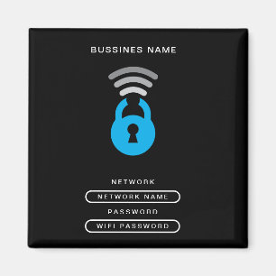 Logo-Vorlage für WiFi-Schlüssel Magnet