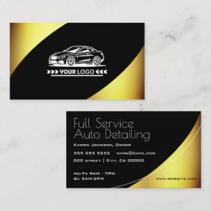 Logo-Vorlage Golden Elegant Beruflich Stilvoll Visitenkarte
