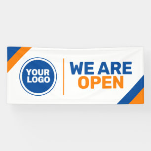 Logo-Vorlage öffnen wir Geschäftsbanner Banner