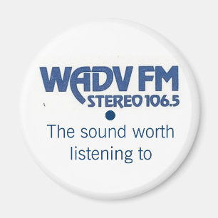 Logo WADV 1970s Magnet