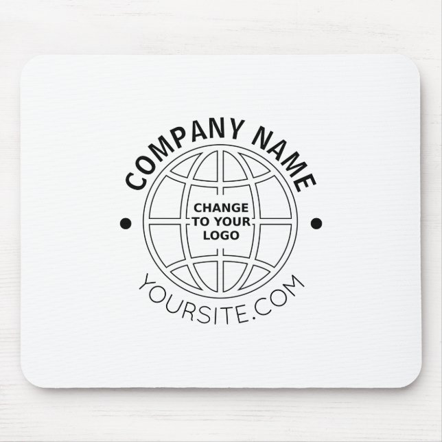 LOGO-WEBADRESSE personalisierter UNTERNEHMEN Mousepad (Vorne)