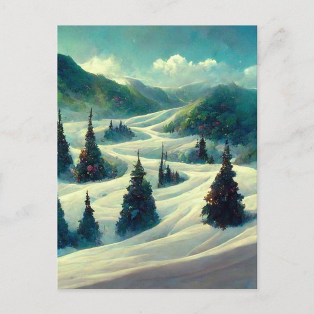 Logo Weihnachts-Postkarte Postkarte (Vorderseite)