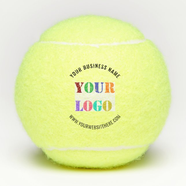Logo-Werbeaktion für Tennisbälle für Unternehmen (Vorderseite)