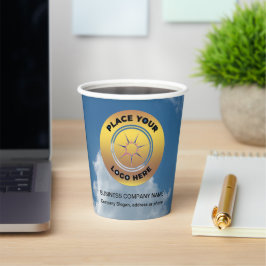 Logo-Werbeaktion für Unternehmen Pappbecher