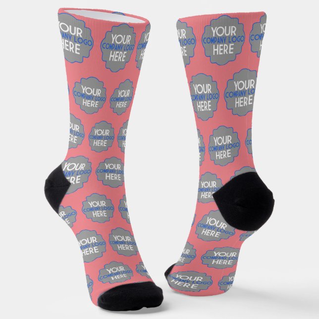 Logo-Werbeaktion für Unternehmen Socken (Gewinkelt)