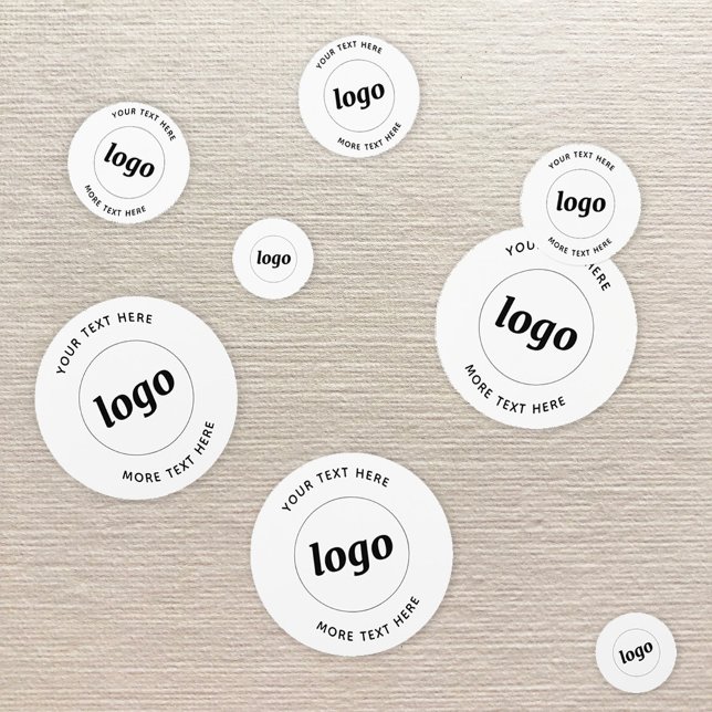 Logo-Werbeaktion Konfetti (Logo with custom text business promotional confetti)