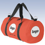 Logo-Werbeaktion Orange Duffle Bag<br><div class="desc">Fügen Sie Ihr eigenes Logo und Ihren eigenen Text zu diesem Design hinzu. Ihr Firmenname, Slogan, Website oder Telefonnummer. Minimalistisch und beruflich. Ideal für ein Werbeprodukt für Ihre Mitarbeiter, Mitarbeiter, Kunden und Kunden. Ideal für Messe-, Reise-, Firmen- oder Sportveranstaltungen und Geschenke. Weitere Versionen finden Sie in der Auflistung.</div>