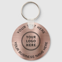 Logo-Werbeaktion Rose Gold Schlüsselanhänger