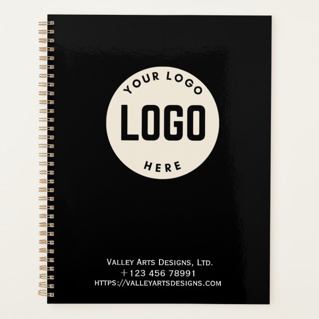 Logo-Werbefilm, schwarz Planer (Vorderseite)