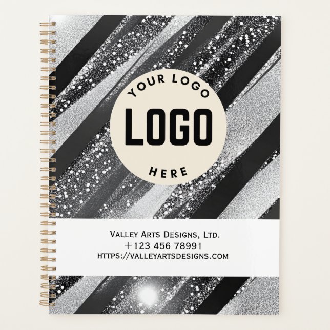 Logo-Werbefilm, schwarz Planer (Vorderseite)