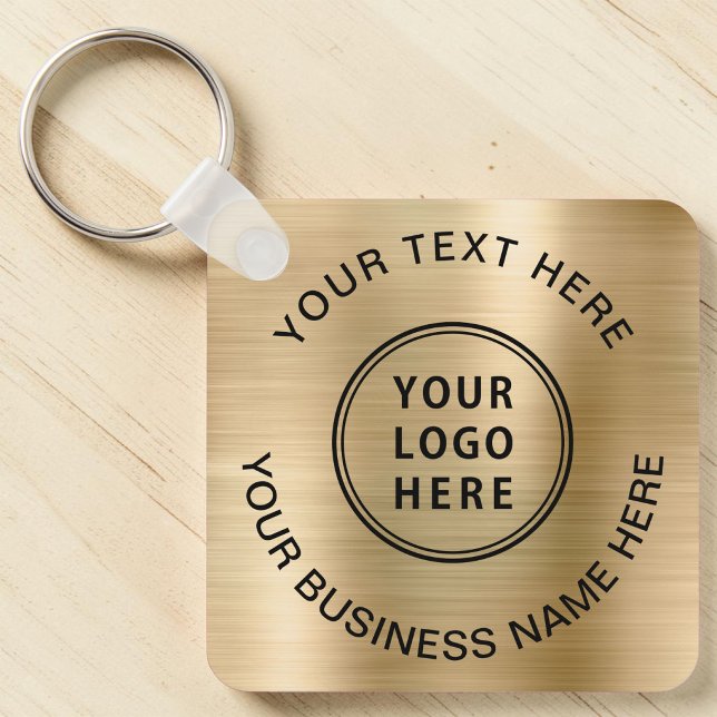 Logo-Werbegold Schlüsselanhänger (Logo Promotional Gold Keychain)