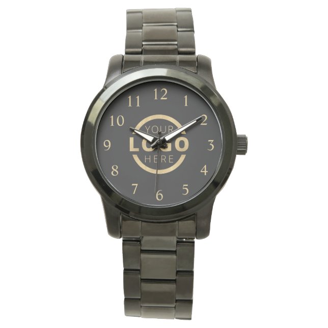Logo-Werbemarke für kundenspezifische Unternehmen Armbanduhr (Vorderseite)