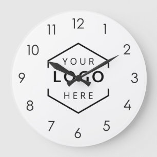 Logo-Werbemarke für kundenspezifische Unternehmen Große Wanduhr