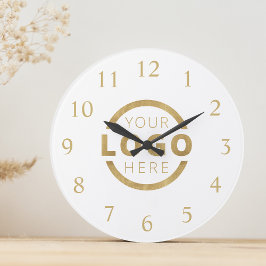 Logo-Werbemarke für kundenspezifische Unternehmen Große Wanduhr