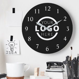 Logo-Werbemarke für kundenspezifische Unternehmen Große Wanduhr