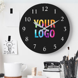 Logo-Werbemarke für kundenspezifische Unternehmen Große Wanduhr