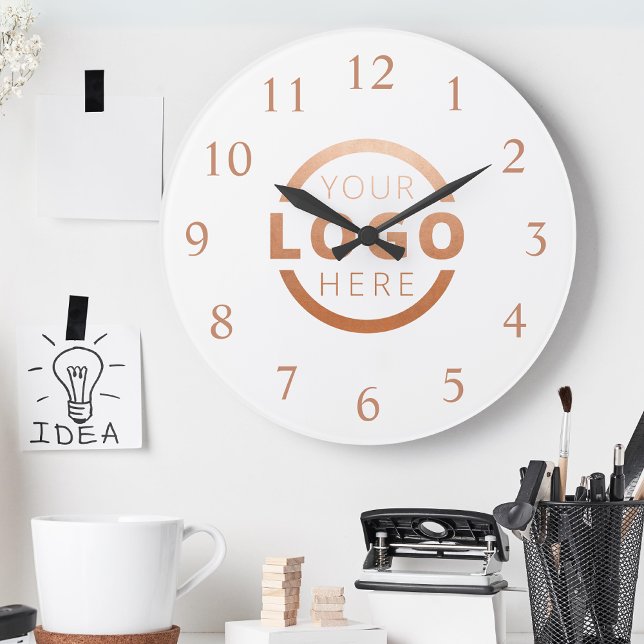 Logo-Werbemarke für kundenspezifische Unternehmen Große Wanduhr (Von Creator hochgeladen)