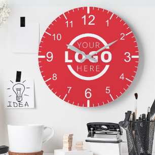 Logo-Werbemarke für kundenspezifische Unternehmen Runde Wanduhr