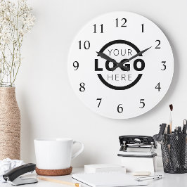 Logo-Werbemarke für kundenspezifische Unternehmen Runde Wanduhr