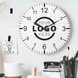 Logo-Werbemarke für kundenspezifische Unternehmen Runde Wanduhr