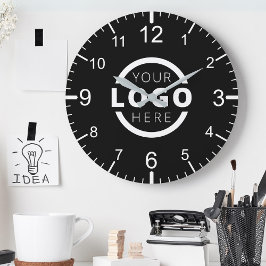 Logo-Werbemarke für kundenspezifische Unternehmen Runde Wanduhr