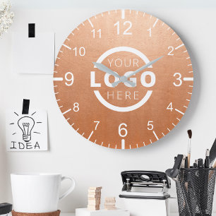 Logo-Werbemarke für kundenspezifische Unternehmen Runde Wanduhr