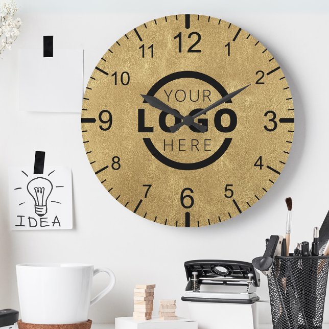 Logo-Werbemarke für kundenspezifische Unternehmen Runde Wanduhr (Von Creator hochgeladen)