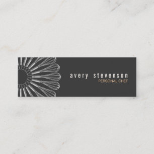 Logo Whisk du chef personnel Carte de visite noir