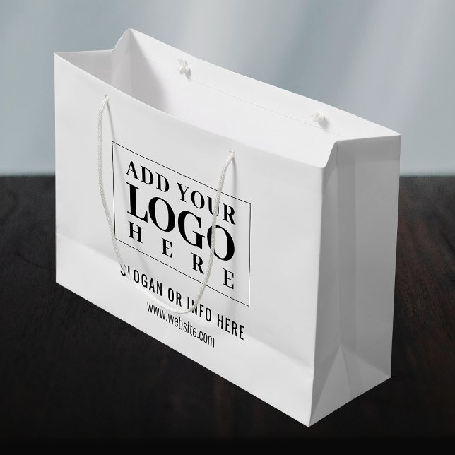 Logo | White Company Minimalistisch Modern Große Geschenktüte (Von Creator hochgeladen)