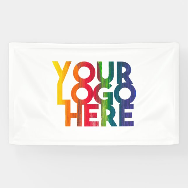Logo "White Simple Business" Banner (Horizontal)