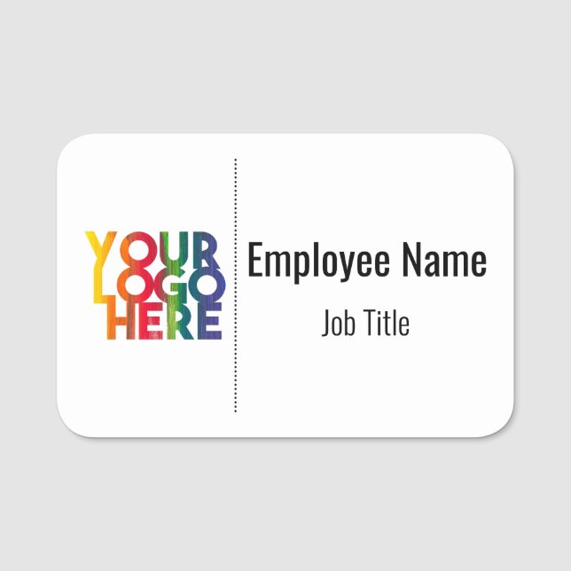 Logo "White Simple Business" Namensschild (Vorderseite)