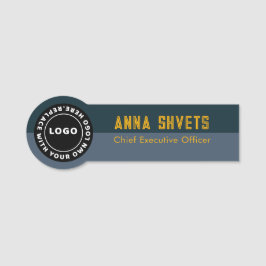 Logo, zwei Töne der Firmennamenmarke Namensschild