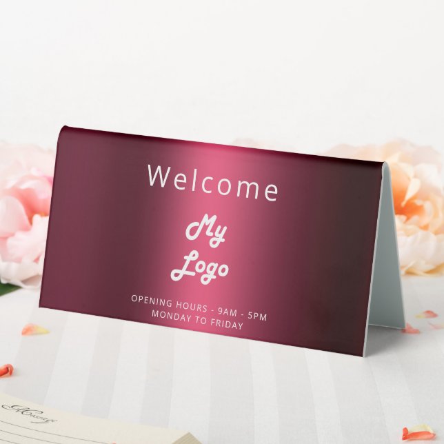 Logogeschäft geschlossen tischaufsteller  (In Situ (Hochzeit))