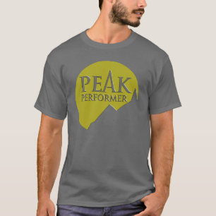 Logogrün "der Höchstausführend" Männer auf grauem T-Shirt