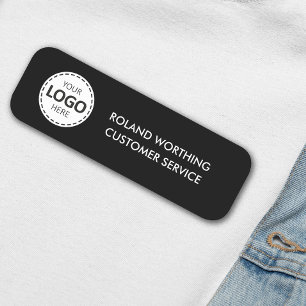 Logohochladen Einfache moderne Mitarbeiter Namensschild