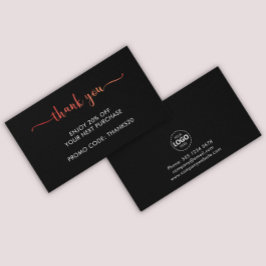 Logohochladen Rot dank der Ermäßigung der Visitenk Visitenkarte