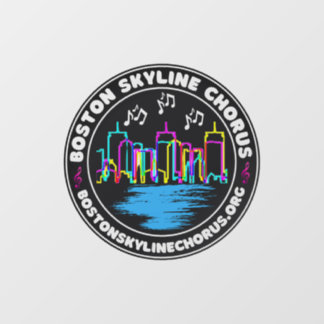 Logoklammer für Boston Skyline Chorus Fensteraufkleber