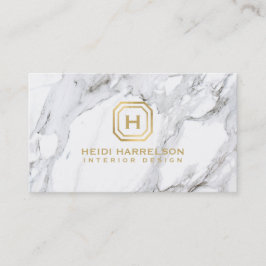 Logokombination für die Glam Box Monogram, weißer  Visitenkarte