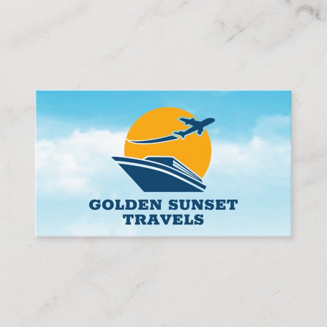 Logokombination für Flugzeuge Visitenkarte (Vorderseite)